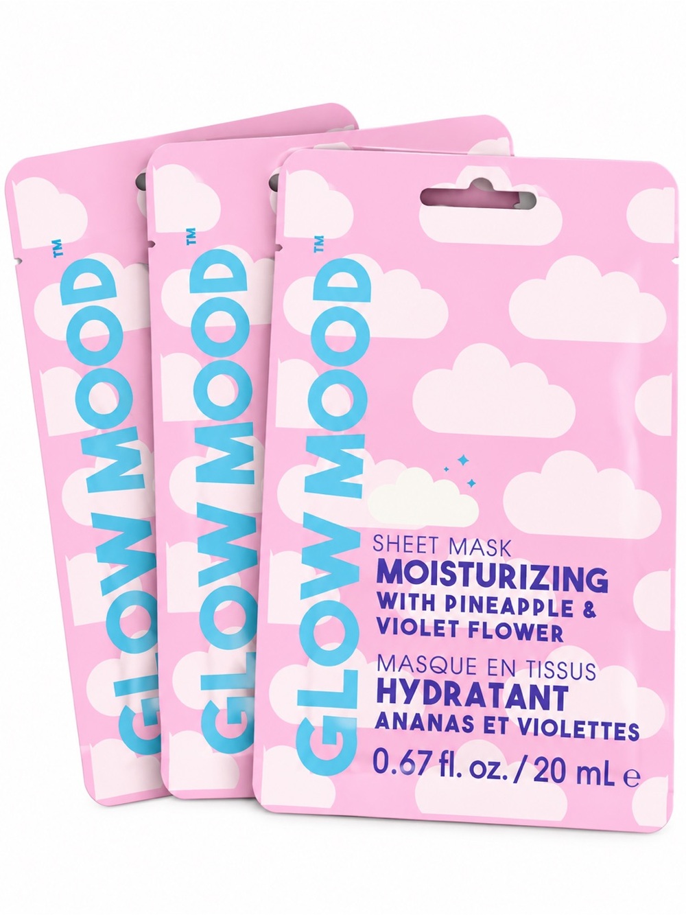 Moisturizing Sheet Mask with Pineapple & Violet Flower 3 pack